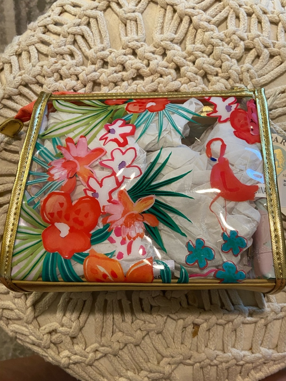 Spartina 449 Retreat Floral Beach Wristlet